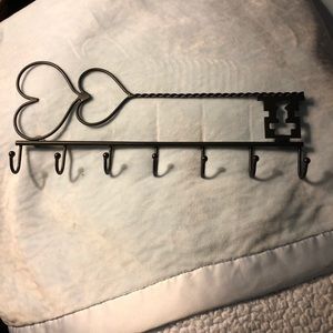 Double heart necklace holder